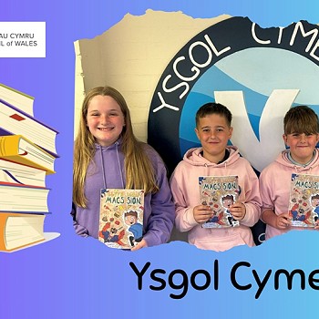 Ysgol Cymerau students