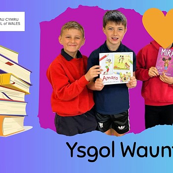 Ysgol Waunafwr students