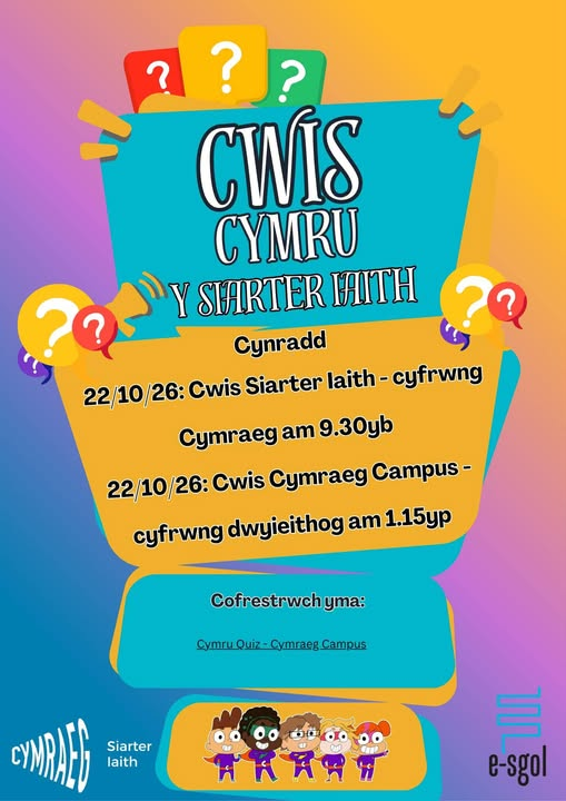 information poster for cwis Cymru
