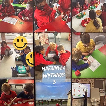 9 images of different activities from week 3