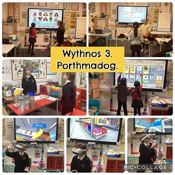 collage of images from the class activities at porthmadog