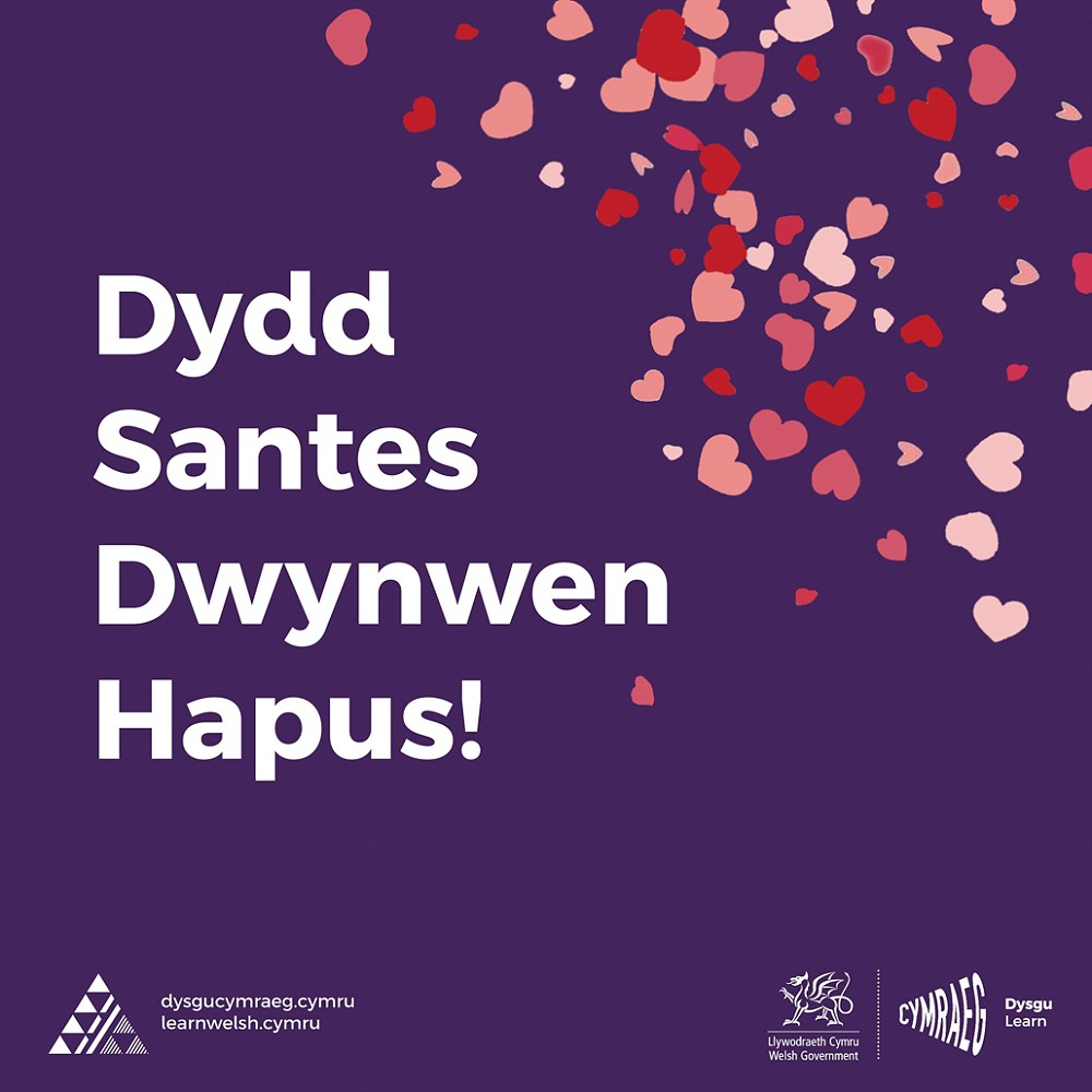Santes Dwynwen Hapus poster