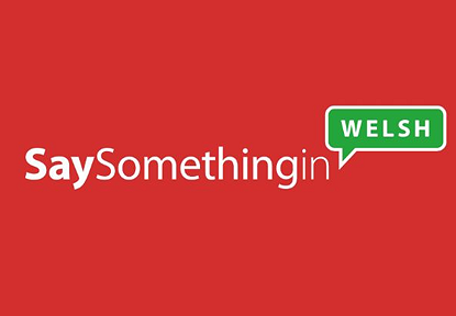 Say Something in Welsh logo