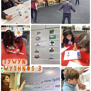 collage of images of activities from week 3
