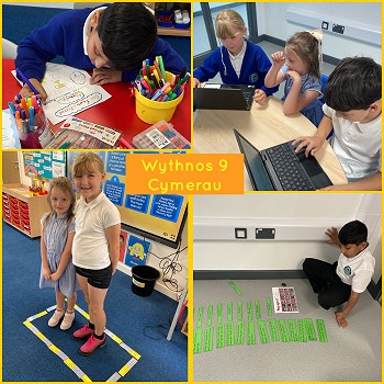 Collage of images from Ysgol Cymerau - week 9 activities