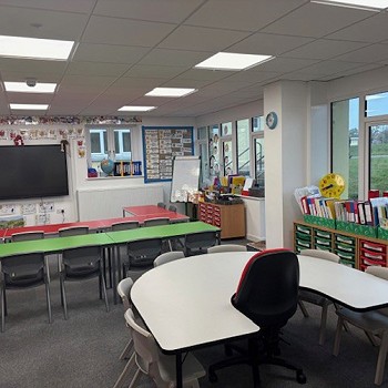 classroom in the maesincla classroom