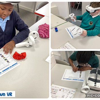 students having to use the VR