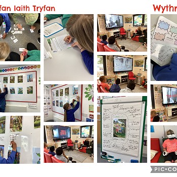 various class tasks done in Canolfan Tryfan