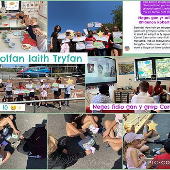 Collection of images of Tryfan children participating in different activities