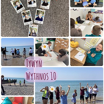 Collection of images of Tywyn children participating in different activities