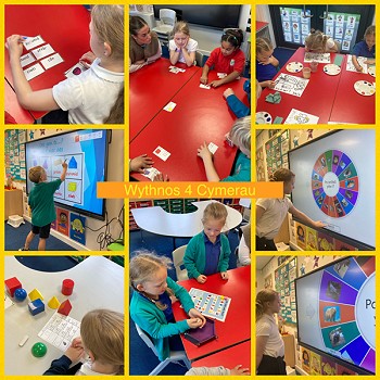 photo collage of students doing activities